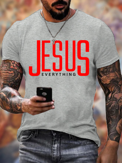 Jesus Everything Jesus God Christian Cotton T-Shirt