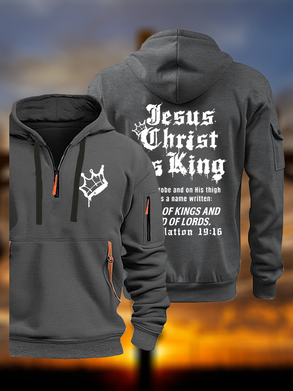 Jesus Christ Is King Jesus God Christian Zipper Hoodies