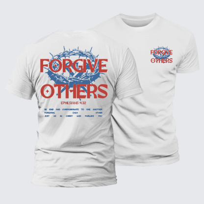Forgive Others Jesus God Christian Premium Mercerized Cotton Tee