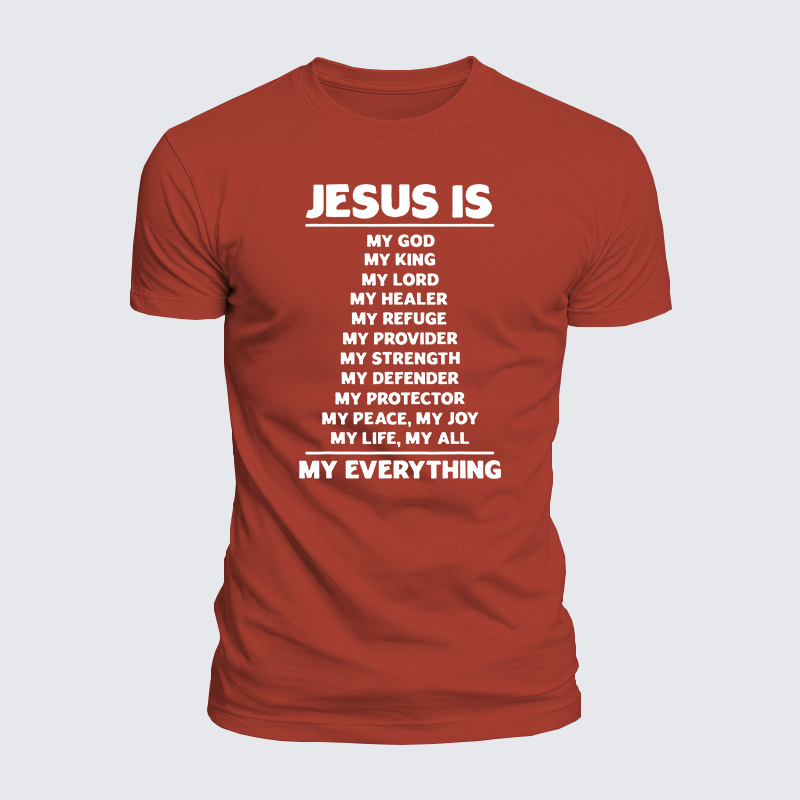 Jesus Is My Jesus God Christian  – Luxe Mercerized Interlock Cotton Tee