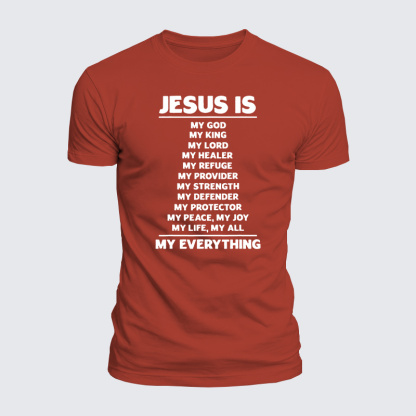 Jesus Is My Jesus God Christian  – Luxe Mercerized Interlock Cotton Tee