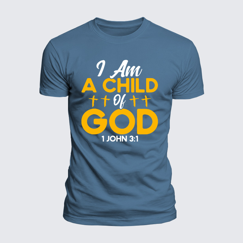 Child Of God Jesus God Christian  – Luxe Mercerized Interlock Cotton Tee