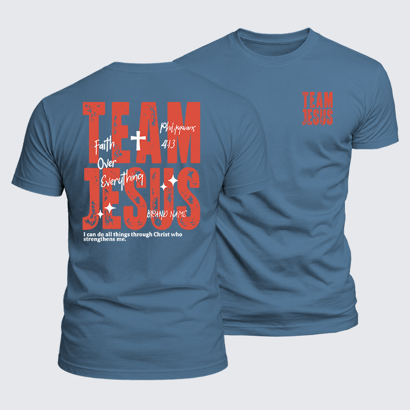 Team Jesus Jesus God Christian  – Luxe Mercerized Interlock Cotton Tee