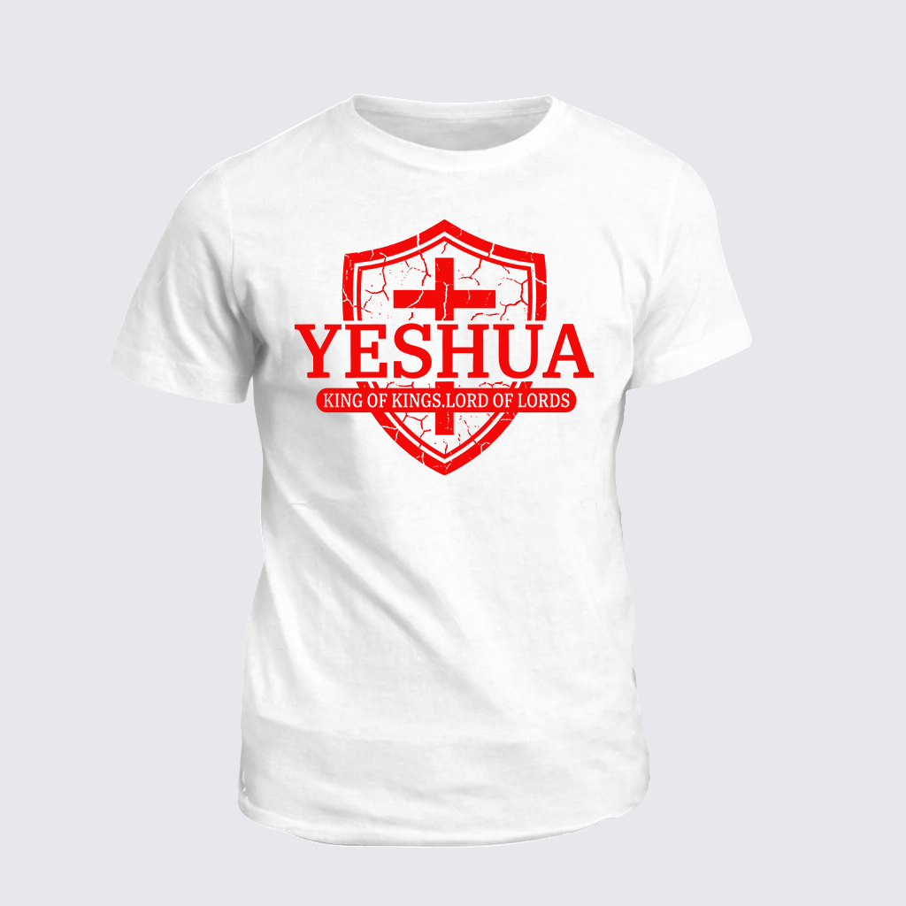 Yeshua King Of Kings Lord Of Lords Jesus God Christian Cotton T-Shirt