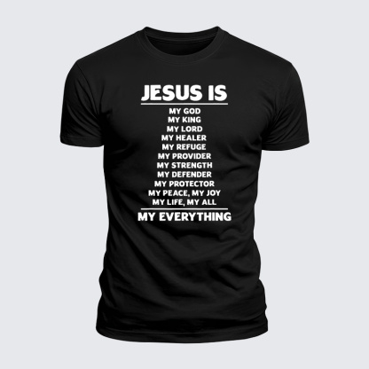 Jesus Is My Jesus God Christian  – Luxe Mercerized Interlock Cotton Tee