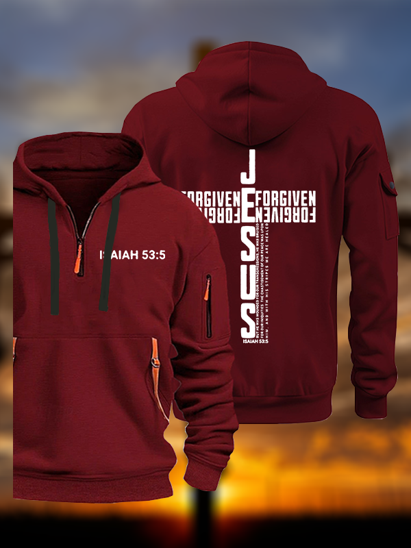 Jesus Forgiven Jesus God Christian Zipper Hoodies