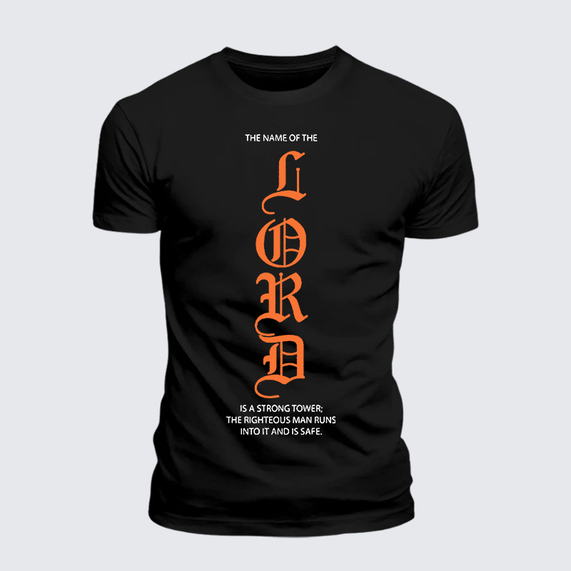 Man Of God Husband Dad Jesus God Christian Cotton T-Shirt