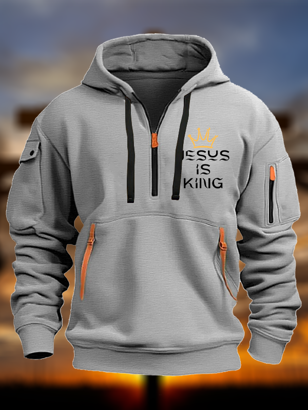Jesus Is King Jesus God Christian Zipper Hoodies