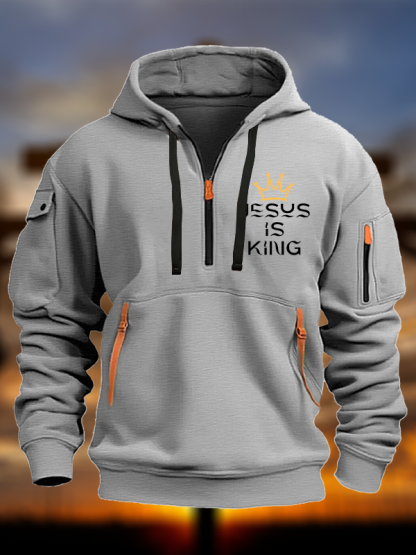 Jesus Is King Jesus God Christian Zipper Hoodies