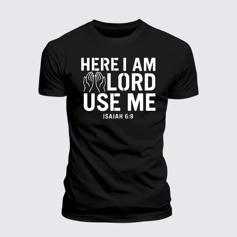 Man Of God Husband Dad Jesus God Christian Cotton T-Shirt