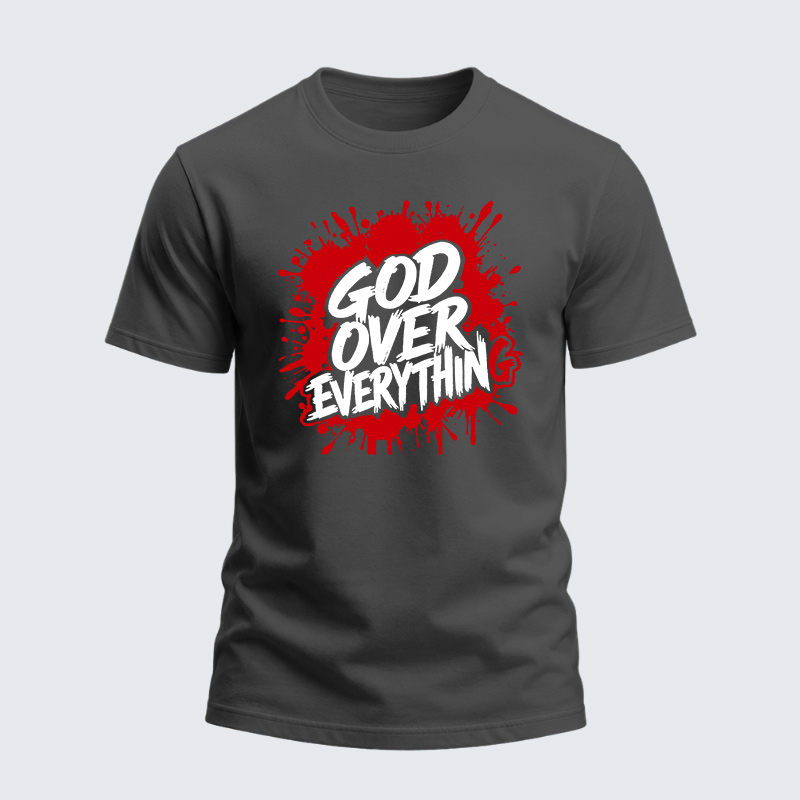 Heavyweight Cotton Tee - God Over Everything