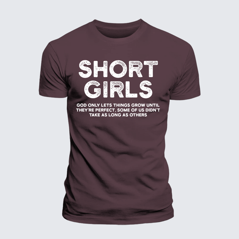 Short Girls Jesus God Christian Premium Mercerized Cotton Tee