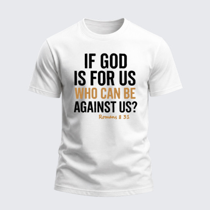 Heavyweight Cotton Tee - Romans 831 If God is for Us