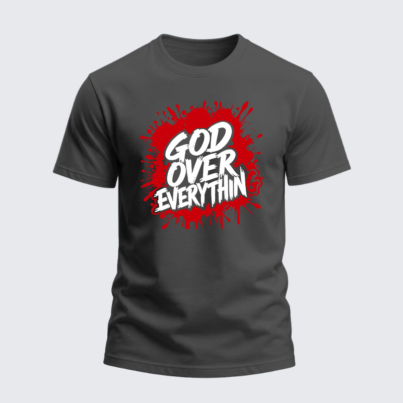 Man Of God Husband Dad Jesus God Christian Cotton T-Shirt