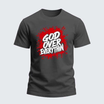 Heavyweight Cotton Tee - God Over Everything