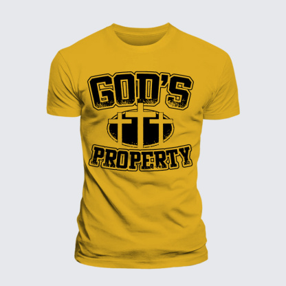 Property Of God Jesus God Christian Premium Mercerized Cotton Tee