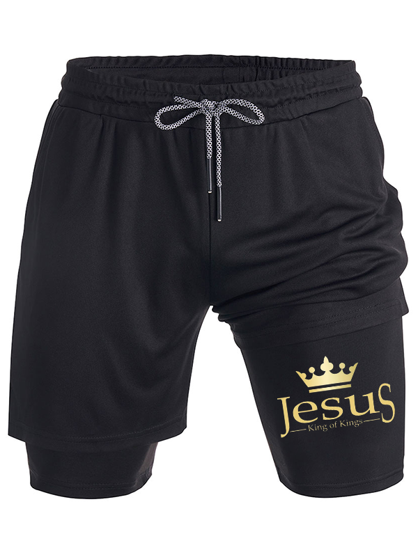 Jesus The King Of Kings Christian Performance Shorts