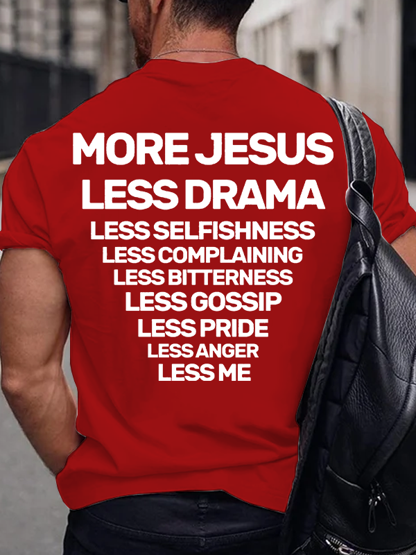 More Jesus Jesus God Christian Cotton T-Shirt