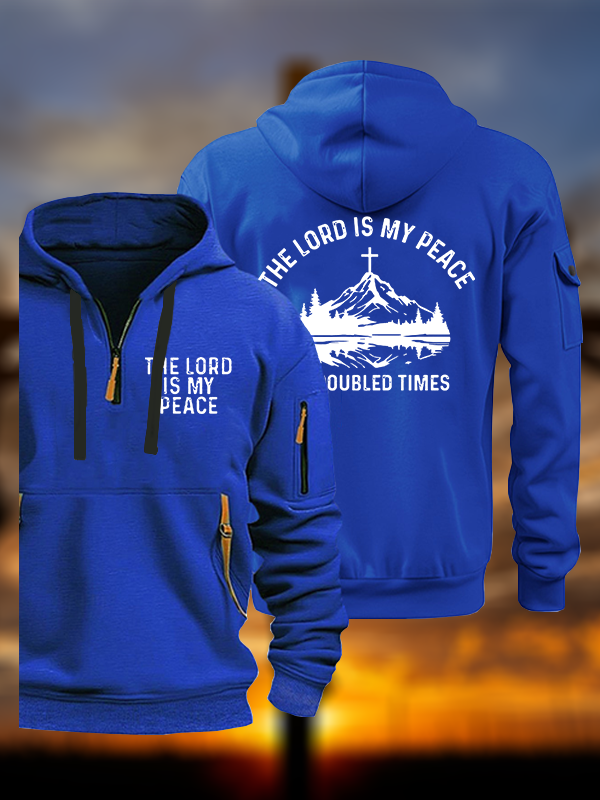 The Lord Is My Peace In Troubled Times Jesus God Christian Zipper Hoodies