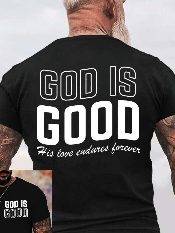 God Is Good Jesus God Christian Cotton T-Shirt