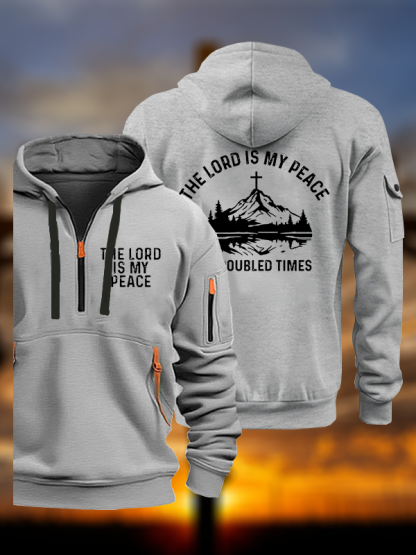 The Lord Is My Peace In Troubled Times Jesus God Christian Zipper Hoodies