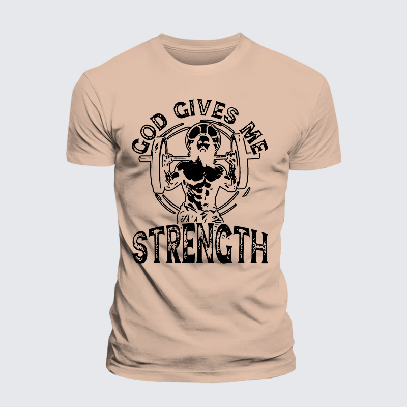 Gym And Jesus Jesus God Christian Premium Mercerized Cotton Tee