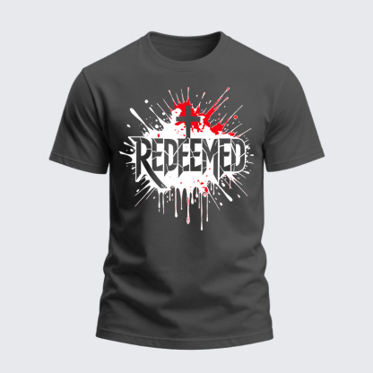 Heavyweight Cotton Tee - Redeemed Cross