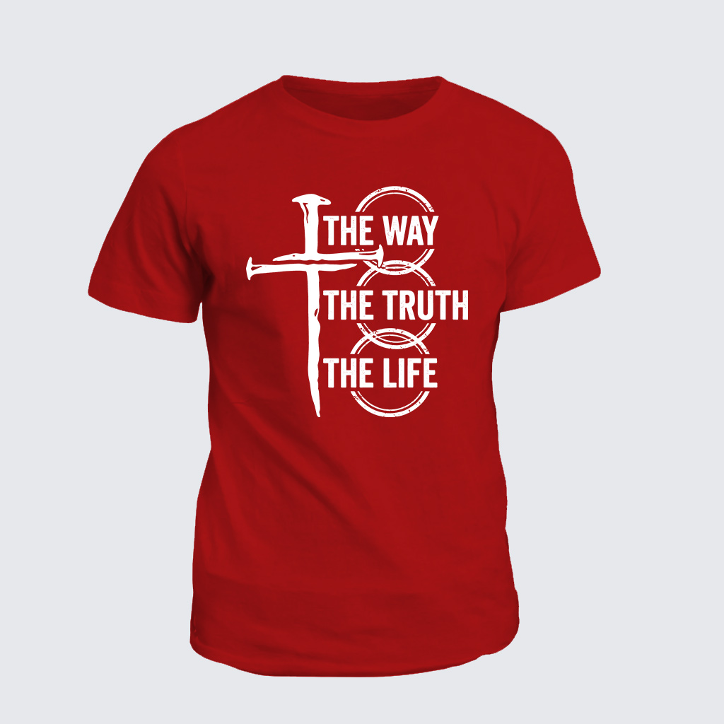 Jesus The Way The Truth The Life Jesus God Christian Cotton T-Shirt