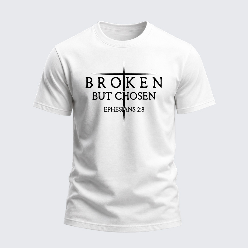 Heavyweight Cotton Tee - Broken But Chosen