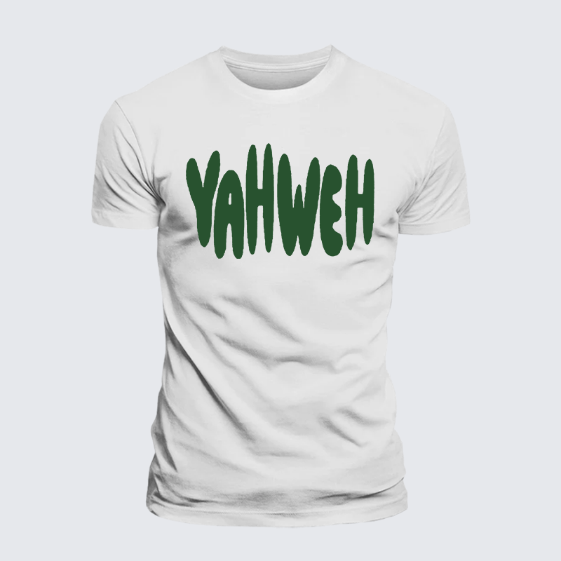 YAHWEH Jesus God Christian Premium Mercerized Cotton Tee