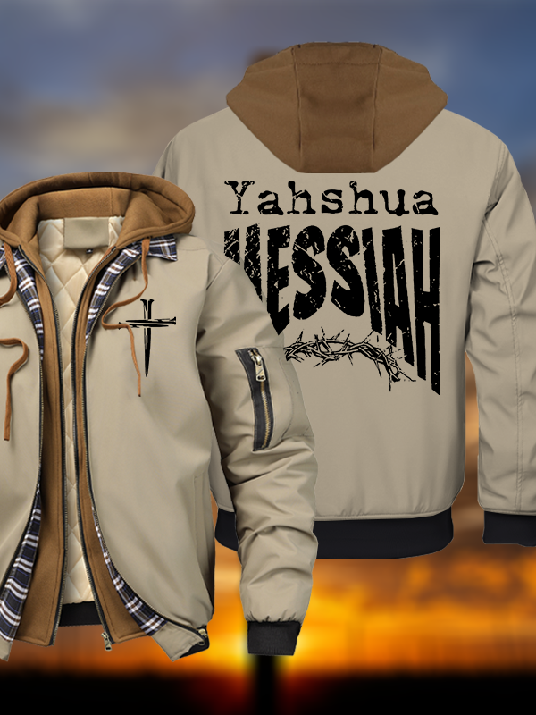 Yeshua Warm Hooded Bomber Jacket