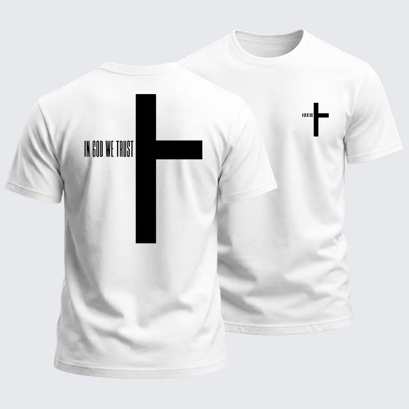 Heavyweight Cotton Tee - In God We Trust