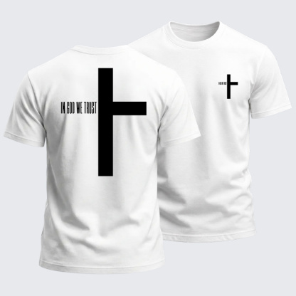 Heavyweight Cotton Tee - In God We Trust