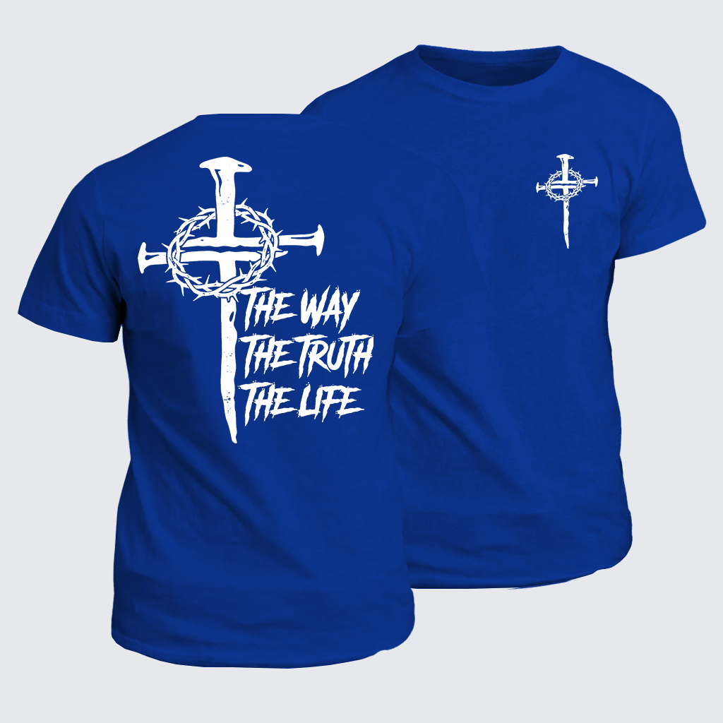 Jesus The Way The Truth The Life Jesus God Christian Cotton T-Shirt