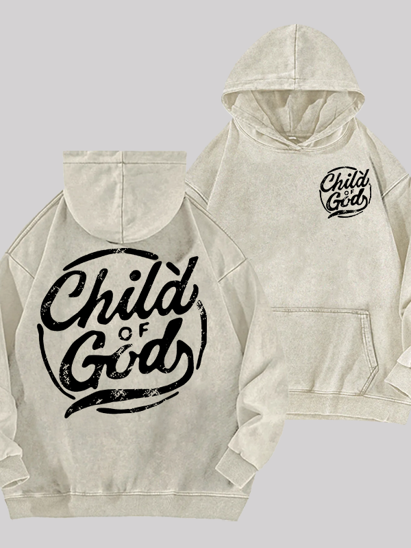 Child Of God Jesus God Christian Washed Hoodie