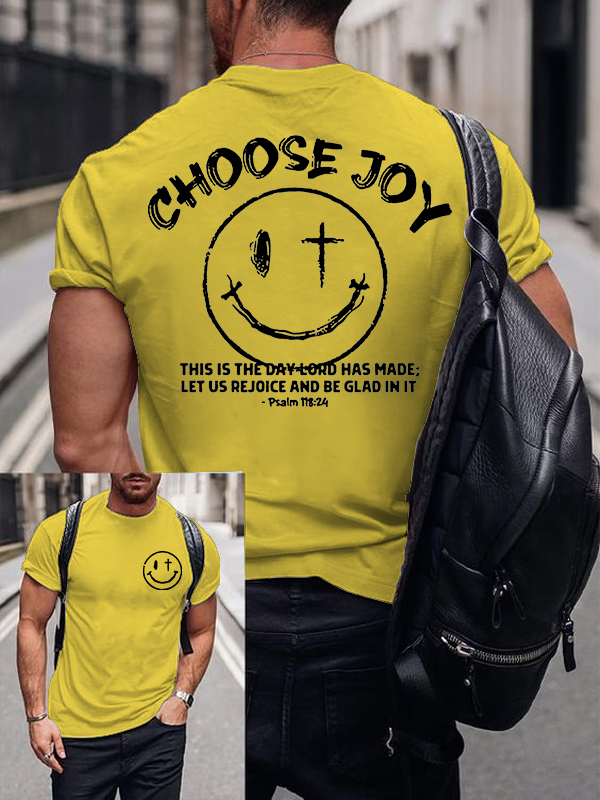 Choose Joy  Christian Cotton T-Shirt