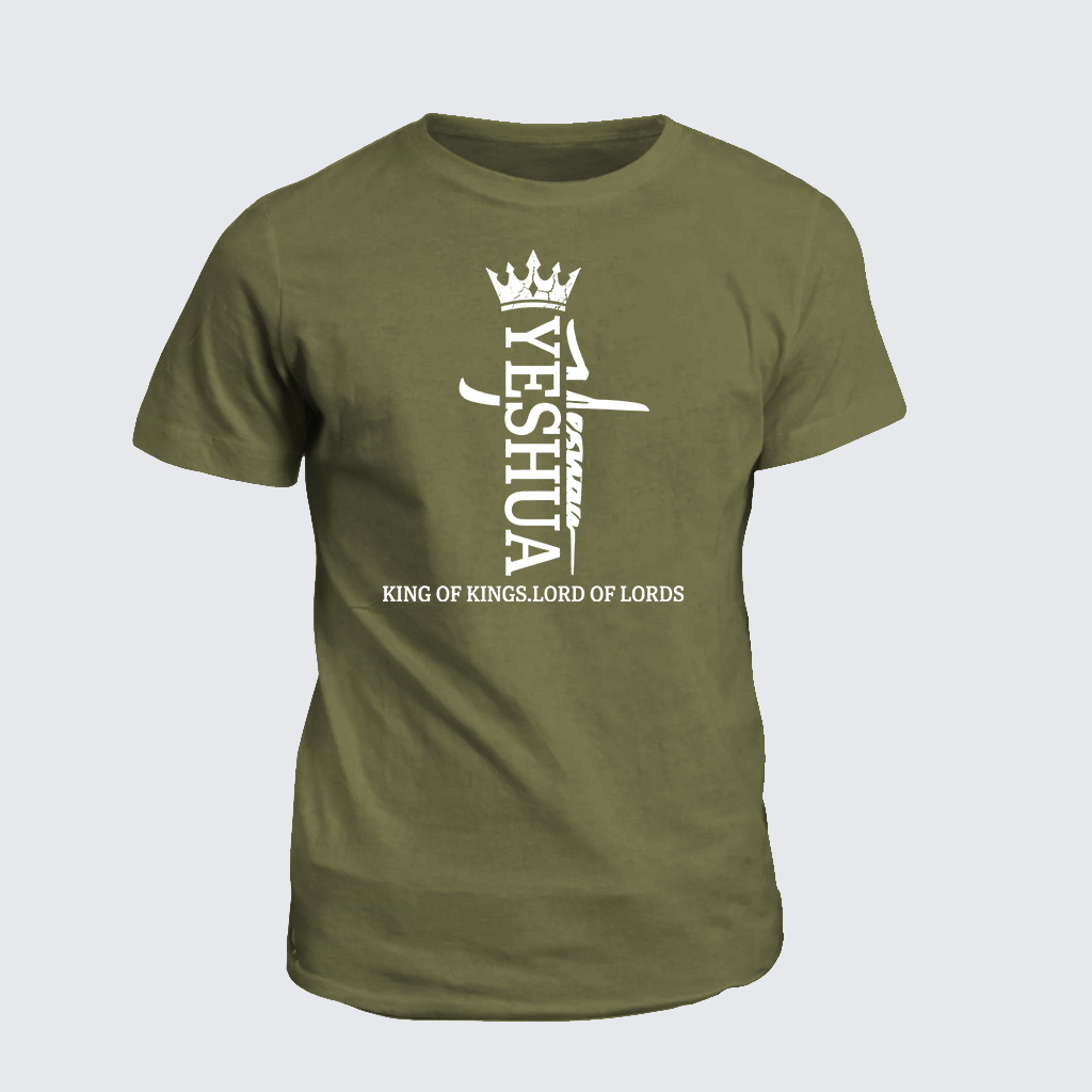 Yeshua King Of Kings Lord Of Lords Jesus God Christian Cotton T-Shirt