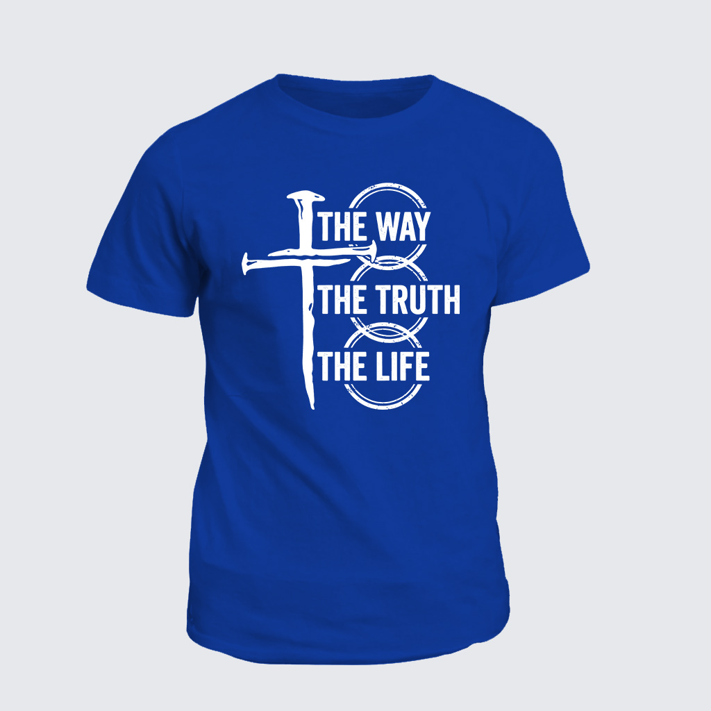 Jesus The Way The Truth The Life Jesus God Christian Cotton T-Shirt