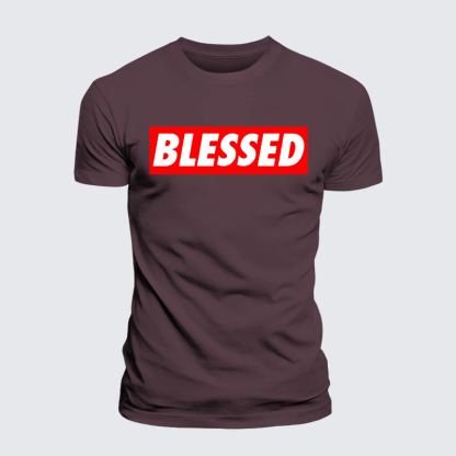 Blessed Jesus God Christian Premium Mercerized Cotton Tee