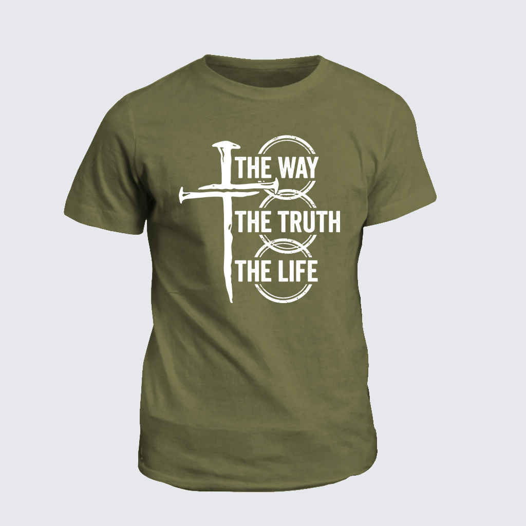 Jesus The Way The Truth The Life Jesus God Christian Cotton T-Shirt