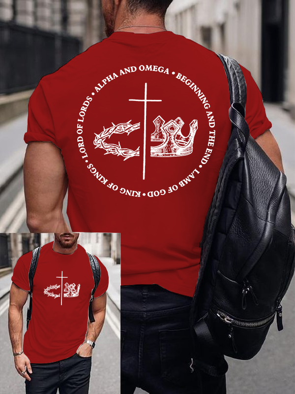 King Of Kings Jesus God Christian Cotton T-Shirt