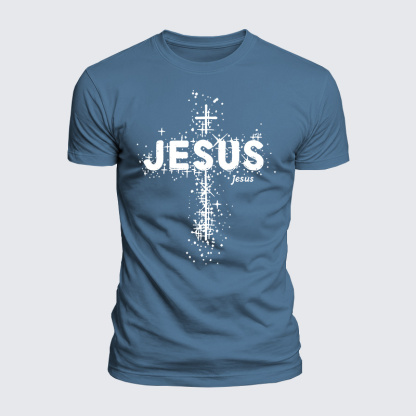 Faith Jesus God Christian  – Luxe Mercerized Interlock Cotton Tee
