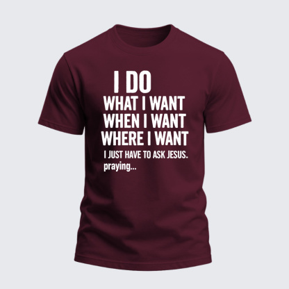 Heavyweight Cotton Tee - Ask Jesus First