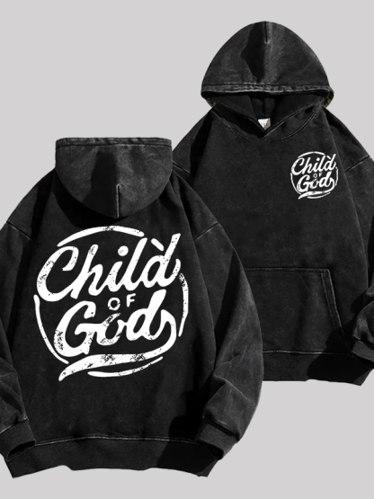 Child Of God Jesus God Christian Washed Hoodie