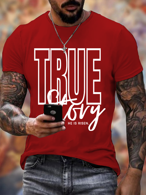 True Story Jesus God Christian Cotton T-Shirt