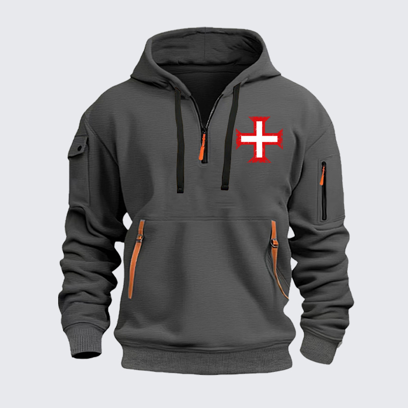 Zipper Hoodies –Order of Christ Cross – Christian Crusader
