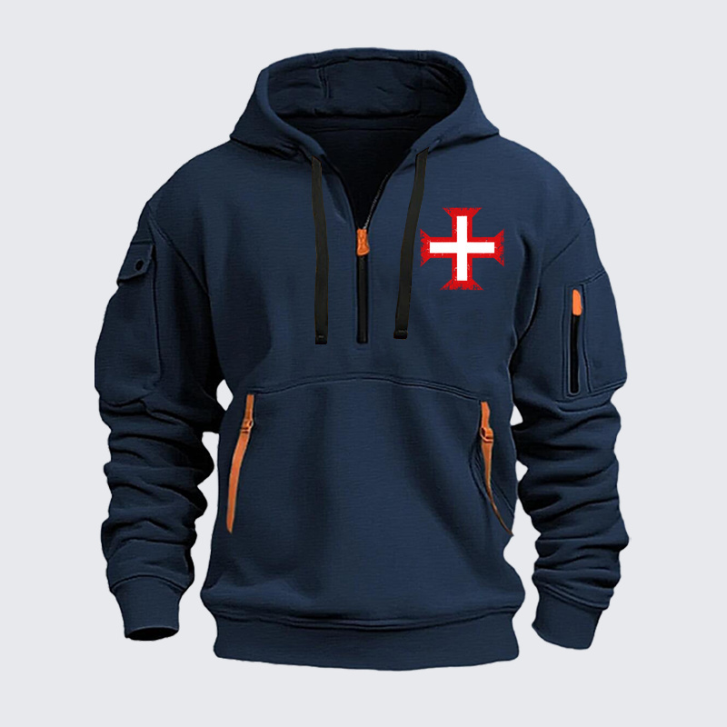 Zipper Hoodies –Order of Christ Cross – Christian Crusader