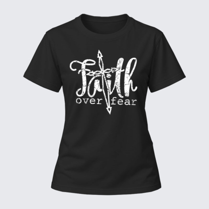Women's T-shirts – Faith Over Fear Cross