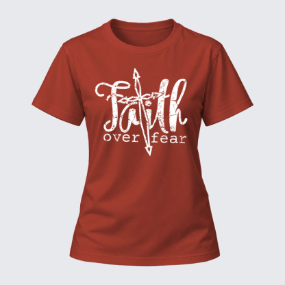 Women's T-shirts – Faith Over Fear Cross