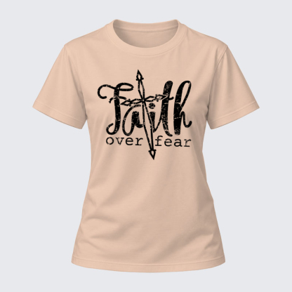 Women's T-shirts – Faith Over Fear Cross